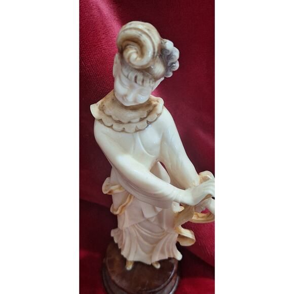 Alabastros Martisa Sl- 11" Alabaster Carved Guanyin Statue- Age Unknown- Spain - Picture 3 of 8